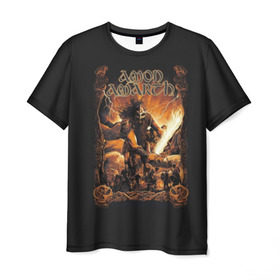 Мужская футболка 3D с принтом Amon Amarth #4 , 100% полиэфир | прямой крой, круглый вырез горловины, длина до линии бедер | amart | amarth | amon | death | hegg | johan | metal | music | viking | амарз | амарс | амарт | амон | викинг | дет | дэт | йохан | метал | металл | хег | хегг
