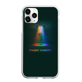 Чехол для iPhone 11 Pro матовый с принтом Imagine Dragons Light , Силикон |  | demons | evolve | mirrors | radioactive | драконы | космос | музыка | нло | ночь | поп | радуга | рок | свет