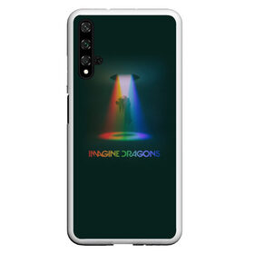 Чехол для Honor 20 с принтом Imagine Dragons Light , Силикон | Область печати: задняя сторона чехла, без боковых панелей | demons | evolve | mirrors | radioactive | драконы | космос | музыка | нло | ночь | поп | радуга | рок | свет