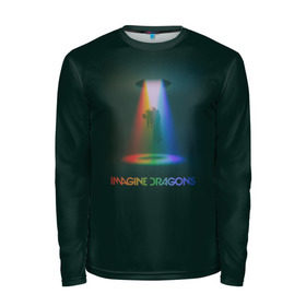 Мужской лонгслив 3D с принтом Imagine Dragons Light , 100% полиэстер | длинные рукава, круглый вырез горловины, полуприлегающий силуэт | demons | evolve | mirrors | radioactive | драконы | космос | музыка | нло | ночь | поп | радуга | рок | свет