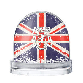 Снежный шар с принтом Asking Alexandria флаг Англии , Пластик | Изображение внутри шара печатается на глянцевой фотобумаге с двух сторон | бен брюс | герб | группа | джеймс касселлс | дэнни уорсноп | жанр | кэмерон лидделл | лев | музыка | музыканты | песни | рок | сэм бэттли | хэви метал | электроникор