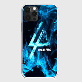 Чехол для iPhone 12 Pro Max с принтом Linkin Park синий дым , Силикон |  | альтернативный рок | линкин парк