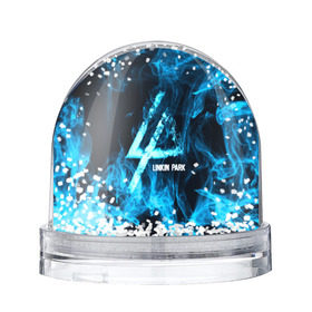Водяной шар с принтом Linkin Park синий дым , Пластик | Изображение внутри шара печатается на глянцевой фотобумаге с двух сторон | альтернативный рок | линкин парк