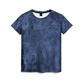 Женская футболка 3D с принтом Smoke , 100% полиэфир ( синтетическое хлопкоподобное полотно) | прямой крой, круглый вырез горловины, длина до линии бедер | fire | flame | in fire | smoke | в огне | дым | огненный | огонь | текстуры
