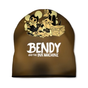 Шапка 3D с принтом Bendy and the ink machine , 100% полиэстер | универсальный размер, печать по всей поверхности изделия | bendy | horror | ink | machine