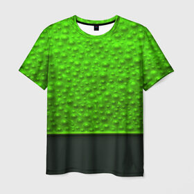 Мужская футболка 3D с принтом Кислотные пузыри , 100% полиэфир | прямой крой, круглый вырез горловины, длина до линии бедер | абстракция | кислота | кислотные пузыри | пузыри | текстуры
