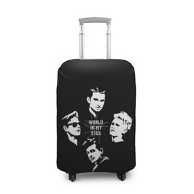 Чехол для чемодана 3D с принтом Depeche mode(world in my eyes) , 86% полиэфир, 14% спандекс | двустороннее нанесение принта, прорези для ручек и колес | depeche mode | music | альтернатива | музыка | рок