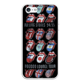 Чехол для iPhone 5/5S матовый с принтом The Rolling Stones , Силикон | Область печати: задняя сторона чехла, без боковых панелей | англия | аргентина | блюз рок | канада | мик джаггер | музыка | песни | психоделический рок | ритм н блюз | рок | рок н ролл | ролинг | рот | стоун | стоунз | сша | флаг | язык | япония