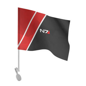 Флаг для автомобиля с принтом N7 , 100% полиэстер | Размер: 30*21 см | 
