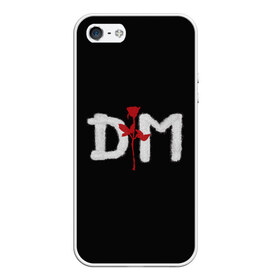 Чехол для iPhone 5/5S матовый с принтом Depeche mode , Силикон | Область печати: задняя сторона чехла, без боковых панелей | depeche mode | music | альтернатива | музыка | рок