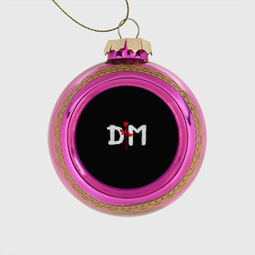 Стеклянный ёлочный шар с принтом Depeche mode , Стекло | Диаметр: 80 мм | depeche mode | music | альтернатива | музыка | рок