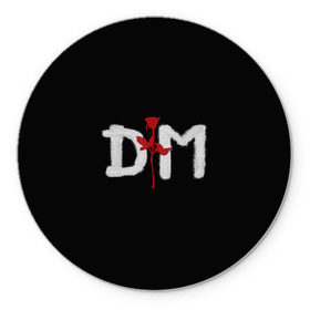 Коврик круглый с принтом Depeche mode , резина и полиэстер | круглая форма, изображение наносится на всю лицевую часть | depeche mode | music | альтернатива | музыка | рок