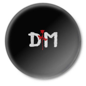 Значок с принтом Depeche mode ,  металл | круглая форма, металлическая застежка в виде булавки | Тематика изображения на принте: depeche mode | music | альтернатива | музыка | рок