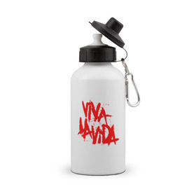Бутылка спортивная с принтом Viva La Vida , металл | емкость — 500 мл, в комплекте две пластиковые крышки и карабин для крепления | coldplay