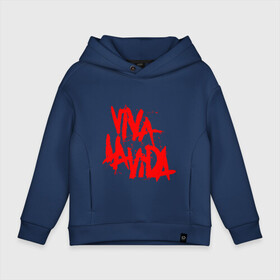 Детское худи Oversize хлопок с принтом Viva La Vida , френч-терри — 70% хлопок, 30% полиэстер. Мягкий теплый начес внутри —100% хлопок | боковые карманы, эластичные манжеты и нижняя кромка, капюшон на магнитной кнопке | Тематика изображения на принте: coldplay