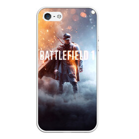 Чехол для iPhone 5/5S матовый с принтом Battlefield One , Силикон | Область печати: задняя сторона чехла, без боковых панелей | battlefield 1 | battlefield one | dice | ea | electronic arts | frostbite | tm | батлфилд 1