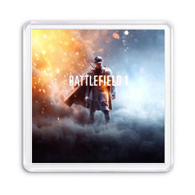 Магнит 55*55 с принтом Battlefield One , Пластик | Размер: 65*65 мм; Размер печати: 55*55 мм | battlefield 1 | battlefield one | dice | ea | electronic arts | frostbite | tm | батлфилд 1