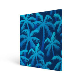 Холст квадратный с принтом Пальмы , 100% ПВХ |  | summer | лес | пальмы | природа