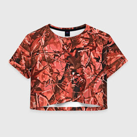 Женская футболка 3D укороченная с принтом camouflage texture , 100% полиэстер | круглая горловина, длина футболки до линии талии, рукава с отворотами | армия | камуфляж | пиксели | силовые структуры | текстуры | хаки