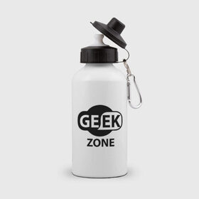 Бутылка спортивная с принтом Geek zone , металл | емкость — 500 мл, в комплекте две пластиковые крышки и карабин для крепления | Тематика изображения на принте: 8 bit | atari | dendy | gamer | geek | nintendo | pac man | retro gamer | sega | атари | денди | нинтендо | сега | скелет