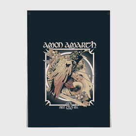 Постер с принтом AMON AMARTH , 100% бумага
 | бумага, плотность 150 мг. Матовая, но за счет высокого коэффициента гладкости имеет небольшой блеск и дает на свету блики, но в отличии от глянцевой бумаги не покрыта лаком | роковая гора