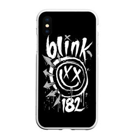 Чехол для iPhone XS Max матовый с принтом Blink-182 , Силикон | Область печати: задняя сторона чехла, без боковых панелей | Тематика изображения на принте: blink | california | pop | punk | rock | группа | калифорния | панк | рок