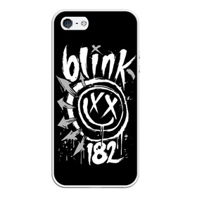 Чехол для iPhone 5/5S матовый с принтом Blink-182 , Силикон | Область печати: задняя сторона чехла, без боковых панелей | blink | california | pop | punk | rock | группа | калифорния | панк | рок