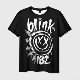 Мужская футболка 3D с принтом Blink-182 , 100% полиэфир | прямой крой, круглый вырез горловины, длина до линии бедер | blink | california | pop | punk | rock | группа | калифорния | панк | рок