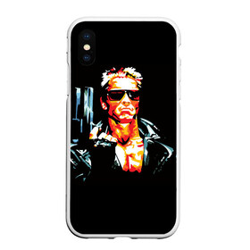 Чехол для iPhone XS Max матовый с принтом Terminator Combat Sambo 3D , Силикон | Область печати: задняя сторона чехла, без боковых панелей | Тематика изображения на принте: терминатор