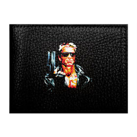 Обложка для студенческого билета с принтом Terminator Combat Sambo 3D , натуральная кожа | Размер: 11*8 см; Печать на всей внешней стороне | Тематика изображения на принте: терминатор