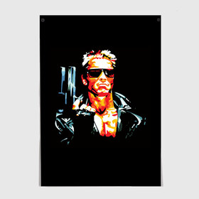 Постер с принтом Terminator Combat Sambo 3D , 100% бумага
 | бумага, плотность 150 мг. Матовая, но за счет высокого коэффициента гладкости имеет небольшой блеск и дает на свету блики, но в отличии от глянцевой бумаги не покрыта лаком | терминатор