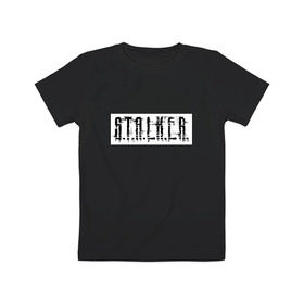 Детская футболка хлопок с принтом Stalker , 100% хлопок | круглый вырез горловины, полуприлегающий силуэт, длина до линии бедер | stalker | сталкер