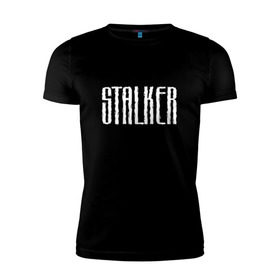 Мужская футболка премиум с принтом Stalker , 92% хлопок, 8% лайкра | приталенный силуэт, круглый вырез ворота, длина до линии бедра, короткий рукав | chernobyl | radiation | radioactive | припять | радиация | радиоактивность | чернобыль