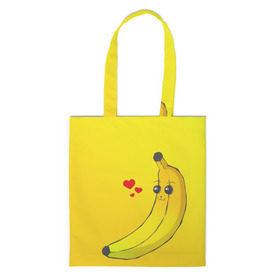 Сумка 3D повседневная с принтом Just Banana (Yellow) , 100% полиэстер | Плотность: 200 г/м2; Размер: 34×35 см; Высота лямок: 30 см | banana | банан | желтый | оранжевый | фрукты