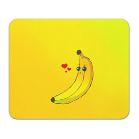 Коврик прямоугольный с принтом Just Banana (Yellow) , натуральный каучук | размер 230 х 185 мм; запечатка лицевой стороны | banana | банан | желтый | оранжевый | фрукты