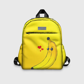 Детский рюкзак 3D с принтом Just Banana (Yellow) , 100% полиэстер | лямки с регулируемой длиной, сверху петелька, чтобы рюкзак можно было повесить на вешалку. Основное отделение закрывается на молнию, как и внешний карман. Внутри дополнительный карман. По бокам два дополнительных кармашка | banana | банан | желтый | оранжевый | фрукты