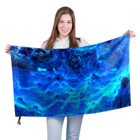 Флаг 3D с принтом Frozen fractal , 100% полиэстер | плотность ткани — 95 г/м2, размер — 67 х 109 см. Принт наносится с одной стороны | abstract | abstraction | fractal | optical | абстракция | фрактал