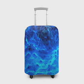 Чехол для чемодана 3D с принтом Frozen fractal , 86% полиэфир, 14% спандекс | двустороннее нанесение принта, прорези для ручек и колес | abstract | abstraction | fractal | optical | абстракция | фрактал