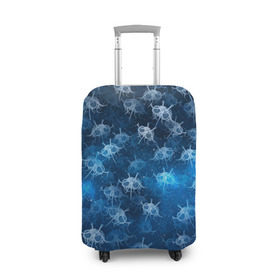 Чехол для чемодана 3D с принтом Летающие макаронные монстры , 86% полиэфир, 14% спандекс | двустороннее нанесение принта, прорези для ручек и колес | галактикаб паттерн | звезды | космос | лапша | лмм | мем | пастафарианство | спагетти | тефтели | фрикадельки