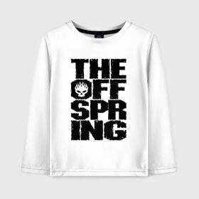 Детский лонгслив хлопок с принтом The Offspring , 100% хлопок | круглый вырез горловины, полуприлегающий силуэт, длина до линии бедер | offspring | офспринг | оффспринг | рок