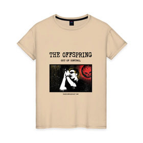 Женская футболка хлопок с принтом The Offspring - out of control , 100% хлопок | прямой крой, круглый вырез горловины, длина до линии бедер, слегка спущенное плечо | 