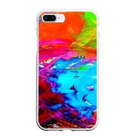 Чехол для iPhone 7Plus/8 Plus матовый с принтом Tie-dye , Силикон | Область печати: задняя сторона чехла, без боковых панелей | abstraction | color | spray | tie dye | абстракция | акварель | живопись | искусство | краски | текстуры | цветные краски | яркие цвета