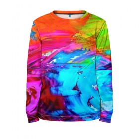 Детский лонгслив 3D с принтом Tie-dye , 100% полиэстер | длинные рукава, круглый вырез горловины, полуприлегающий силуэт
 | abstraction | color | spray | tie dye | абстракция | акварель | живопись | искусство | краски | текстуры | цветные краски | яркие цвета