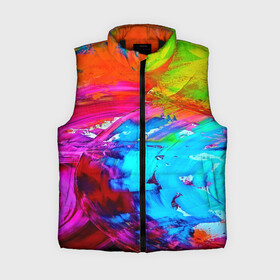 Женский жилет утепленный 3D с принтом Tie dye ,  |  | abstraction | color | spray | tie dye | абстракция | акварель | живопись | искусство | краски | текстуры | цветные краски | яркие цвета