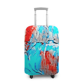 Чехол для чемодана 3D с принтом Буйство красок , 86% полиэфир, 14% спандекс | двустороннее нанесение принта, прорези для ручек и колес | abstraction | color | spray | tie dye | абстракция | акварель | живопись | искусство | краски | текстуры | цветные краски | яркие цвета