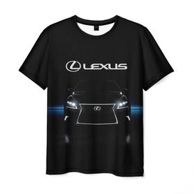 Мужская футболка 3D с принтом Lexus , 100% полиэфир | прямой крой, круглый вырез горловины, длина до линии бедер | auto | lexus | sport | toyota | автомобиль | внедорожник | машина | спорт