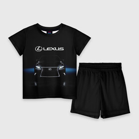 Детский костюм с шортами 3D с принтом Lexus ,  |  | auto | lexus | sport | toyota | автомобиль | внедорожник | машина | спорт