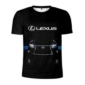 Мужская футболка 3D спортивная с принтом Lexus , 100% полиэстер с улучшенными характеристиками | приталенный силуэт, круглая горловина, широкие плечи, сужается к линии бедра | auto | lexus | sport | toyota | автомобиль | внедорожник | машина | спорт