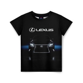 Детская футболка 3D с принтом Lexus , 100% гипоаллергенный полиэфир | прямой крой, круглый вырез горловины, длина до линии бедер, чуть спущенное плечо, ткань немного тянется | auto | lexus | sport | toyota | автомобиль | внедорожник | машина | спорт