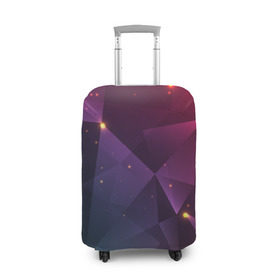 Чехол для чемодана 3D с принтом Colorful triangles , 86% полиэфир, 14% спандекс | двустороннее нанесение принта, прорези для ручек и колес | polygonal | абстракция | текстура